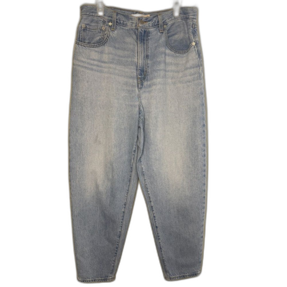 Levi’s Blank Label High Loose Taper‎ Light Wash Denim Jeans 31 / 28 - Picture 2 of 12